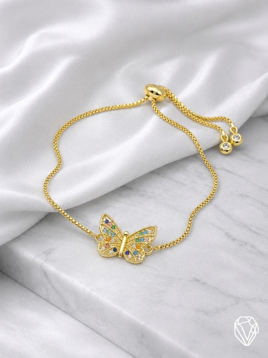 Pulsera Mariposa — Oro Laminado Americano | Varelis Joyería