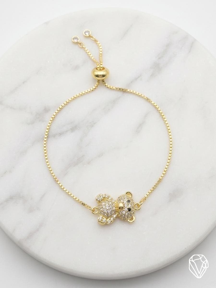 Pulsera Oso — Oro Laminado Americano | Varelis Joyería