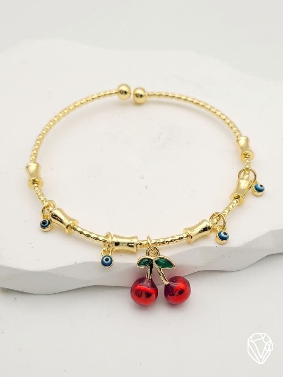 Brazalete Cereza — Oro Laminado Americano | Varelis Joyería