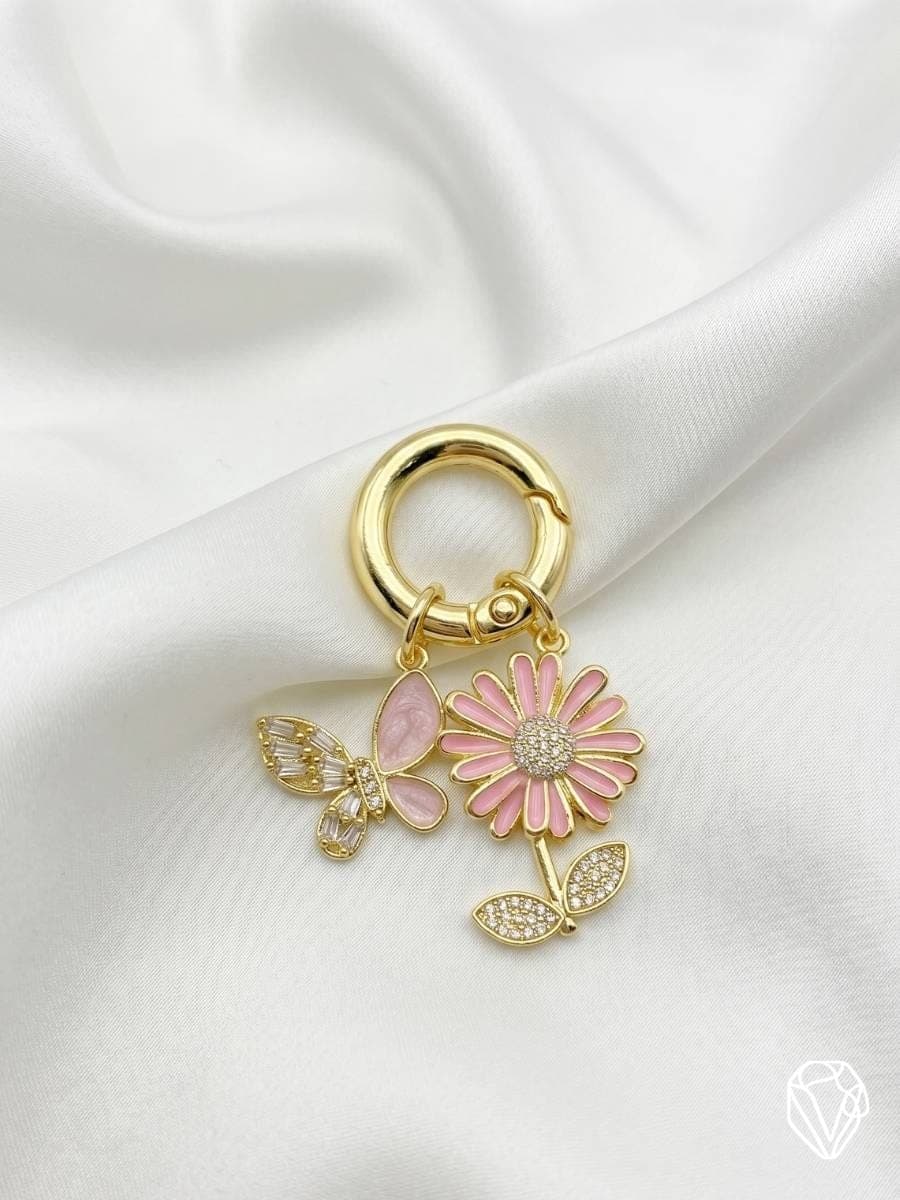 Collar Flor Rosa — vista 2