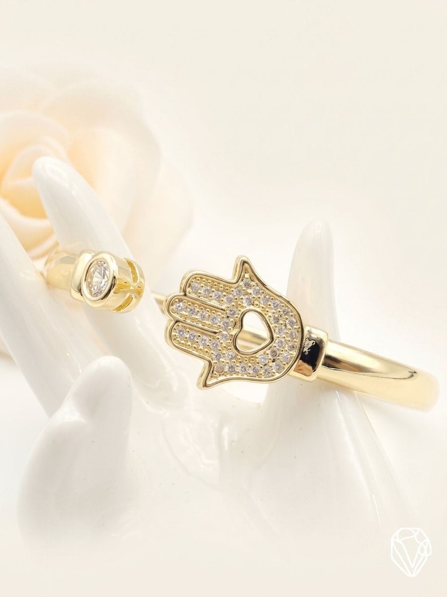 Brazalete Hamsa — Oro Laminado Americano | Varelis