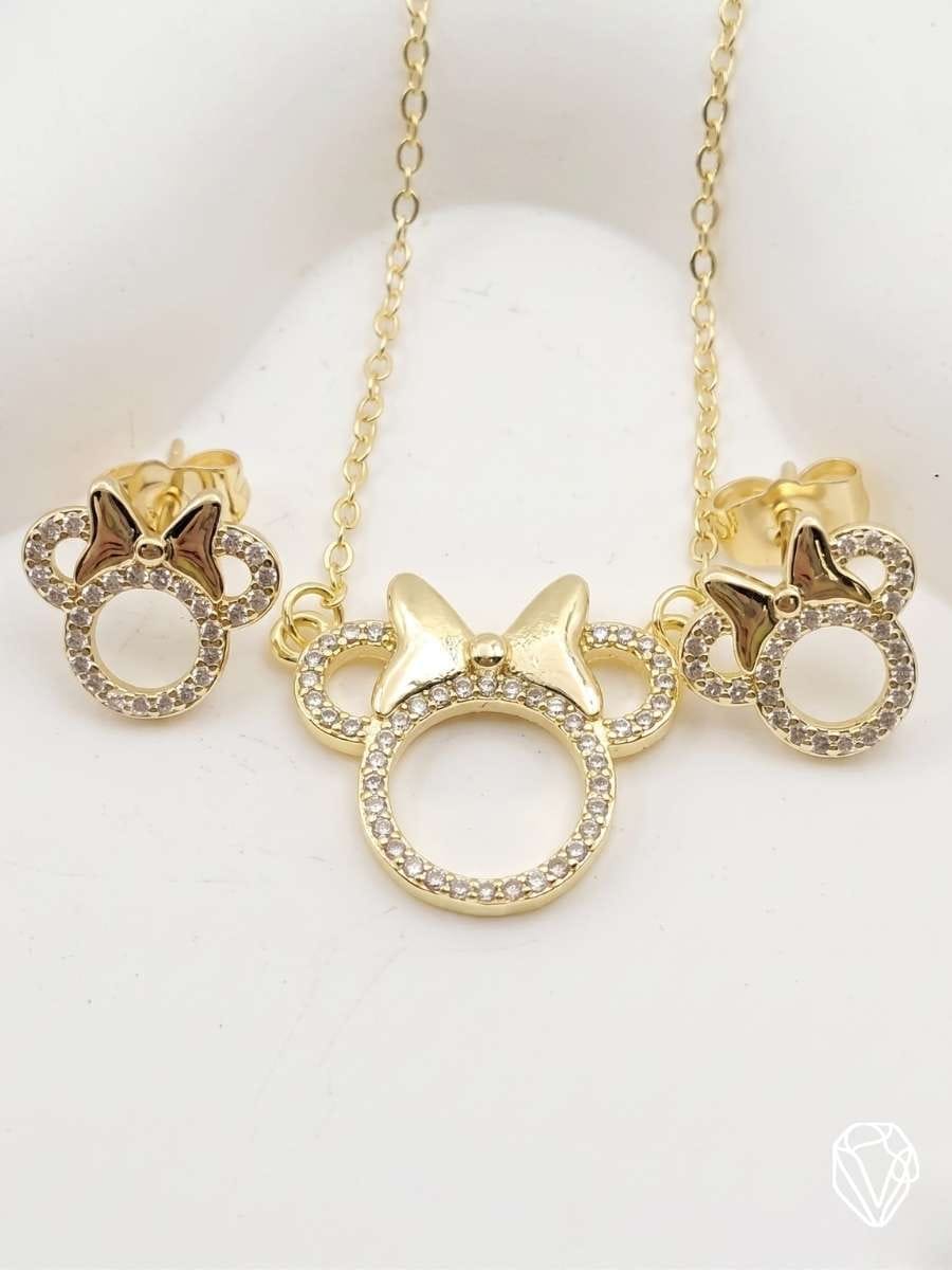 Set Minnie — Oro Laminado Americano | Varelis