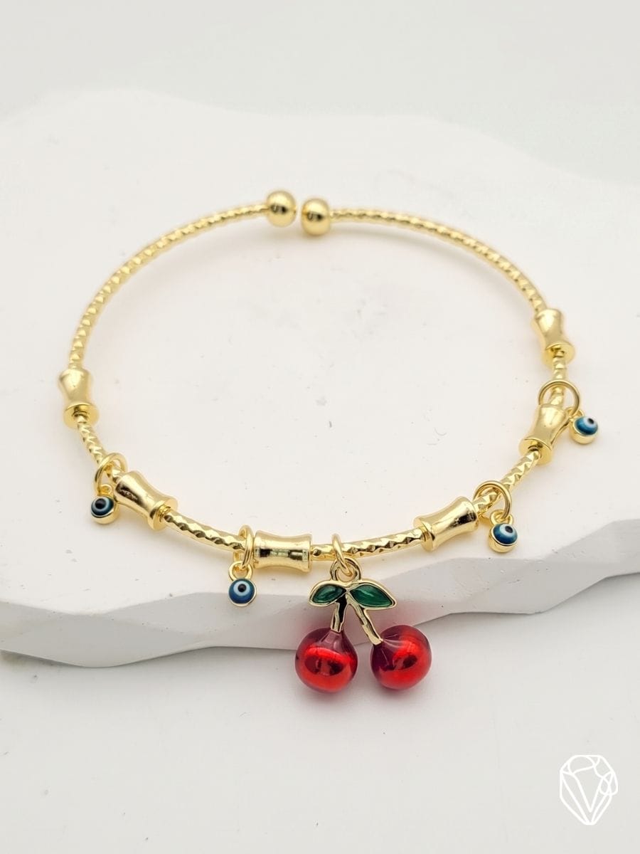 Brazalete Cereza — Oro Laminado Americano | Varelis
