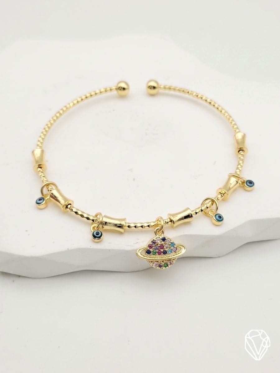 Brazalete Saturno — Oro Laminado Americano | Varelis