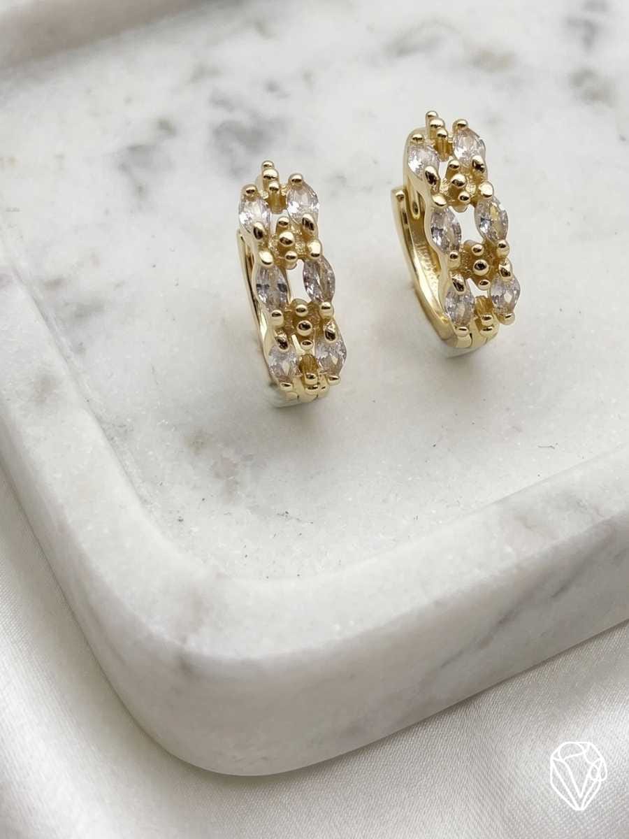Aretes Argolla Doble