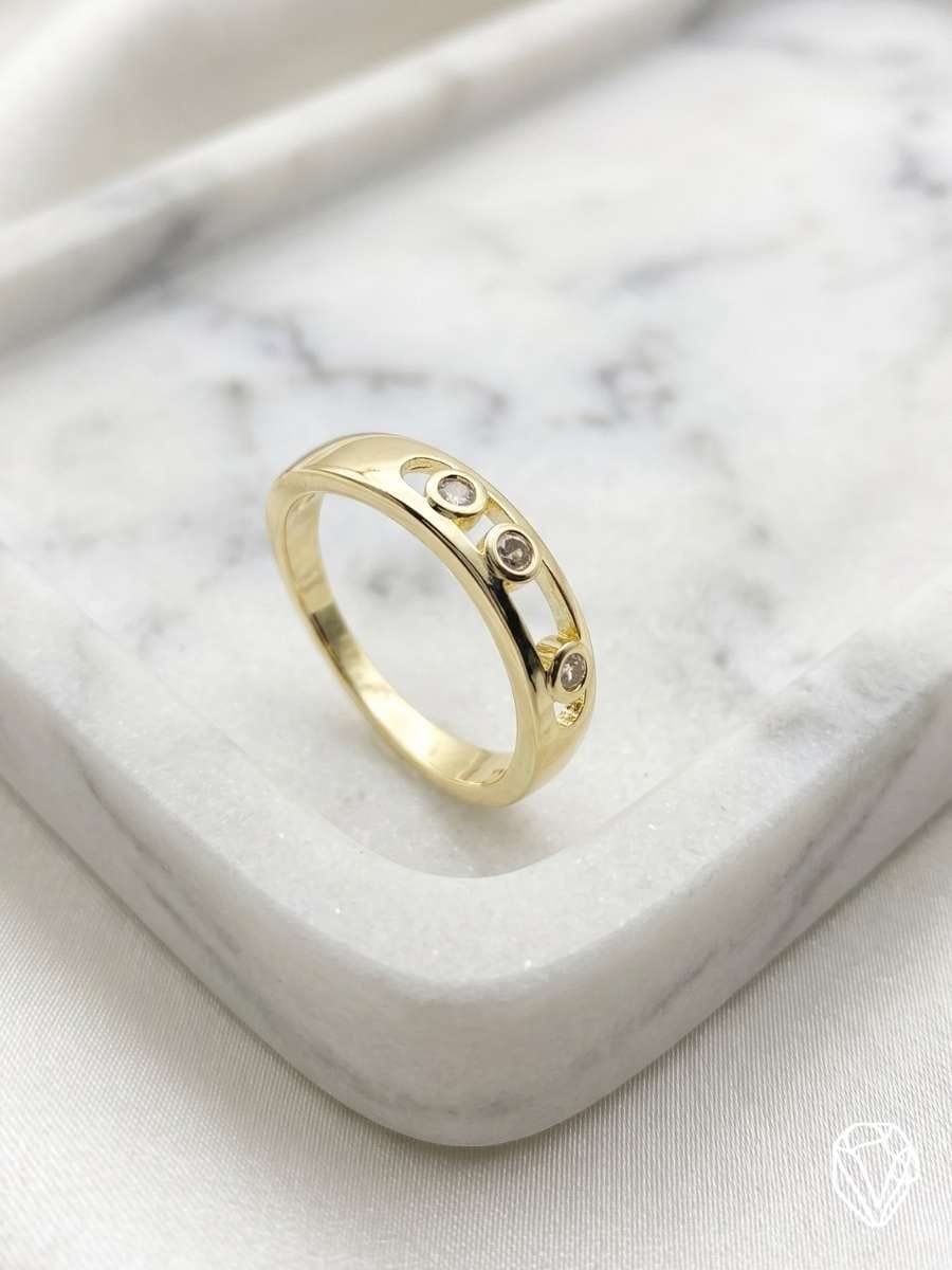 Anillo Trío Oro — Oro Laminado Americano | Varelis Joyería