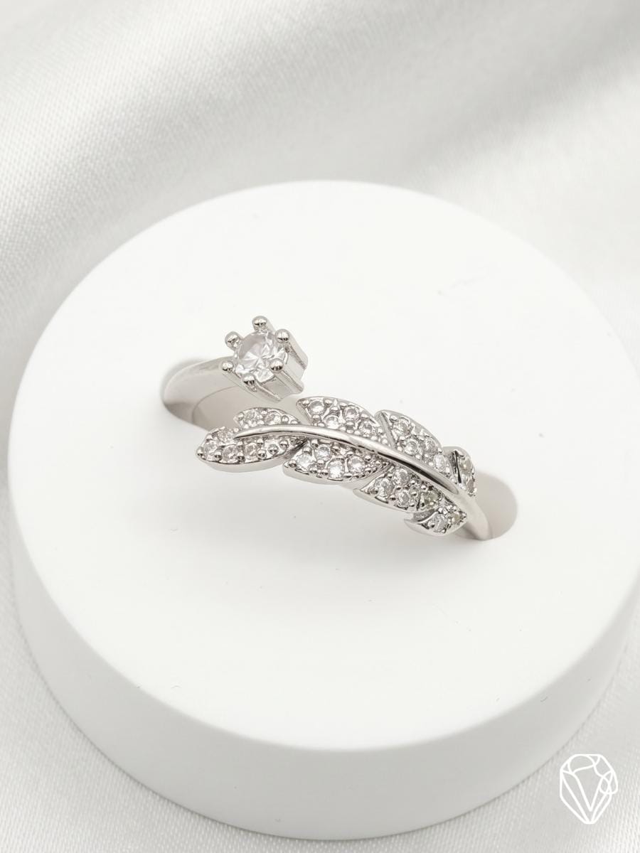 Anillo Ajustable Hoja — Oro Laminado Americano | Varelis Joyería