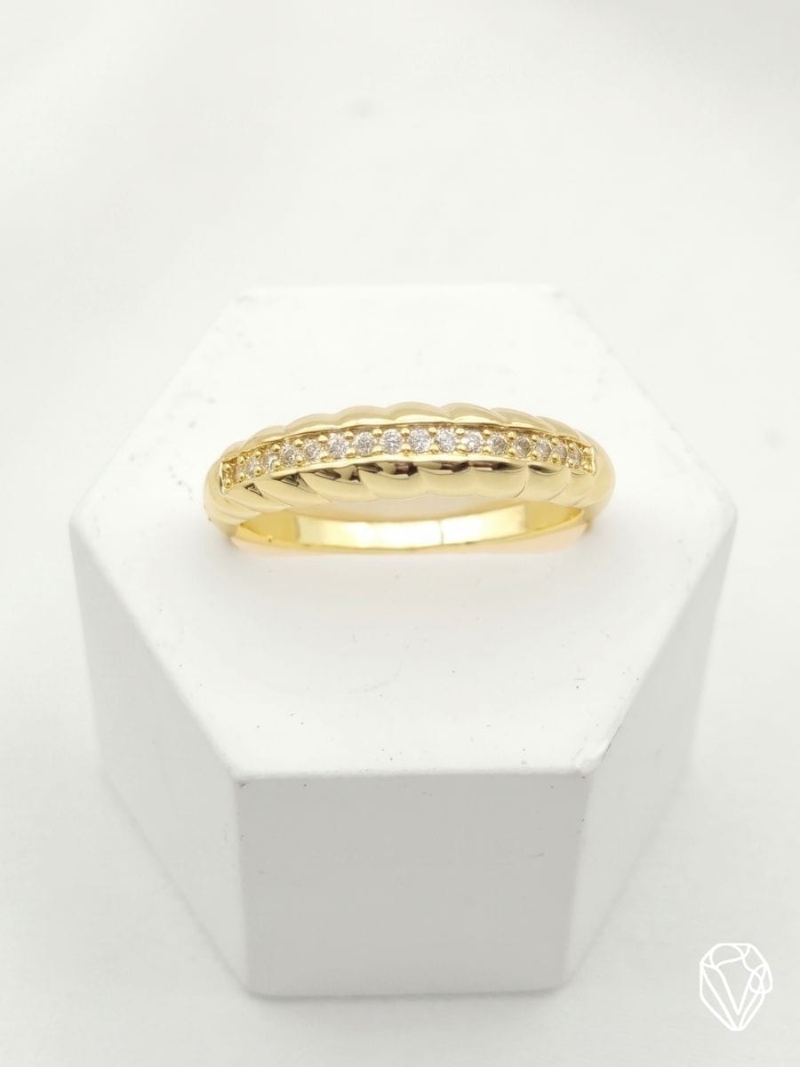 Anillo Onda Oro — Oro Laminado Americano | Varelis Joyería