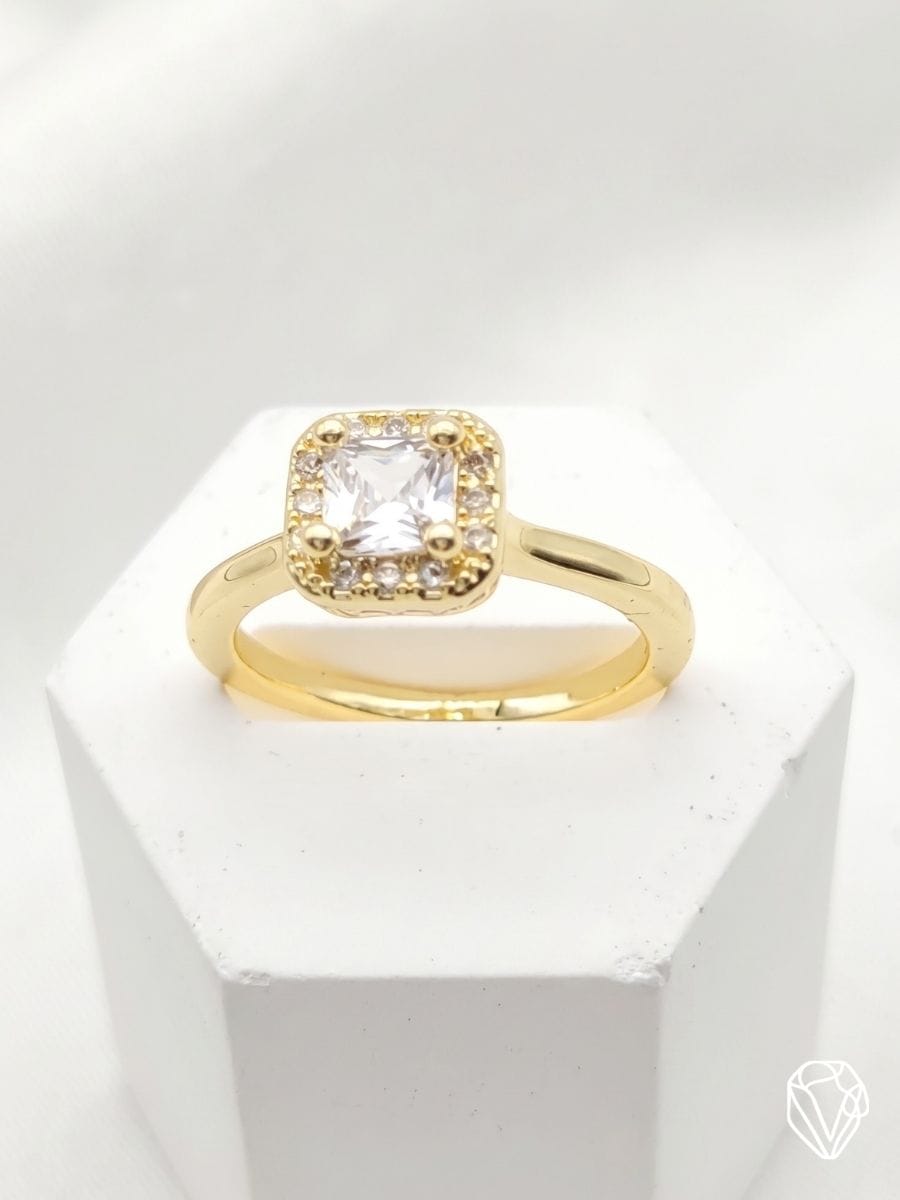 Anillo Halo Oro — Oro Laminado Americano | Varelis Joyería