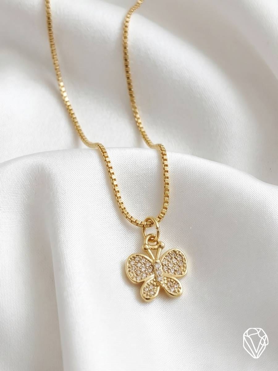 Dije Mariposa — Oro Laminado Americano | Varelis