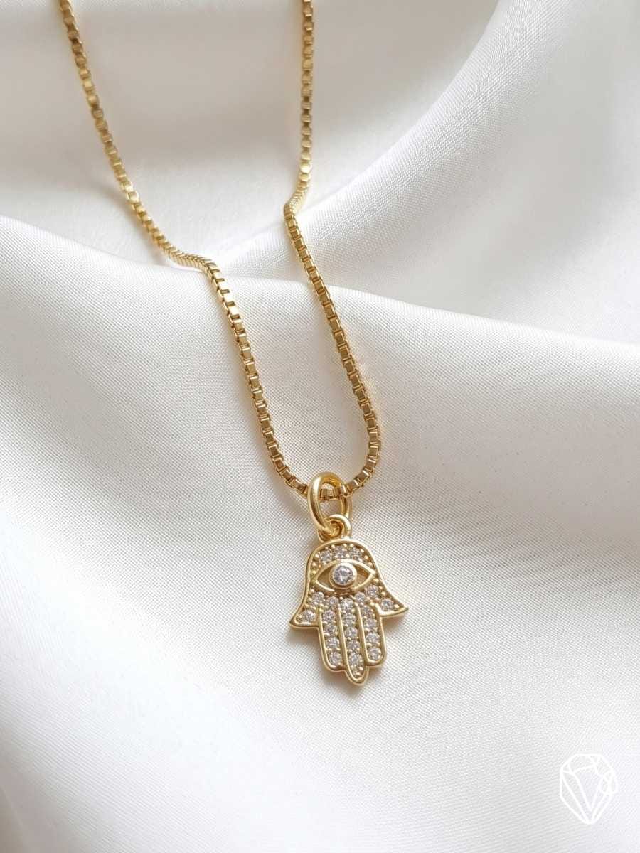 Dije Hamsa — Oro Laminado Americano | Varelis